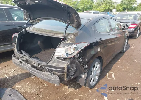 2013 Hyundai Elantra Limited z USA, uszkodzony, nr VIN KMHDH4AE7DU795716